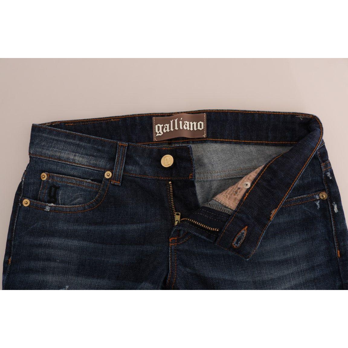 John Galliano Stylish Skinny Low Rise Denim Jeans John Galliano