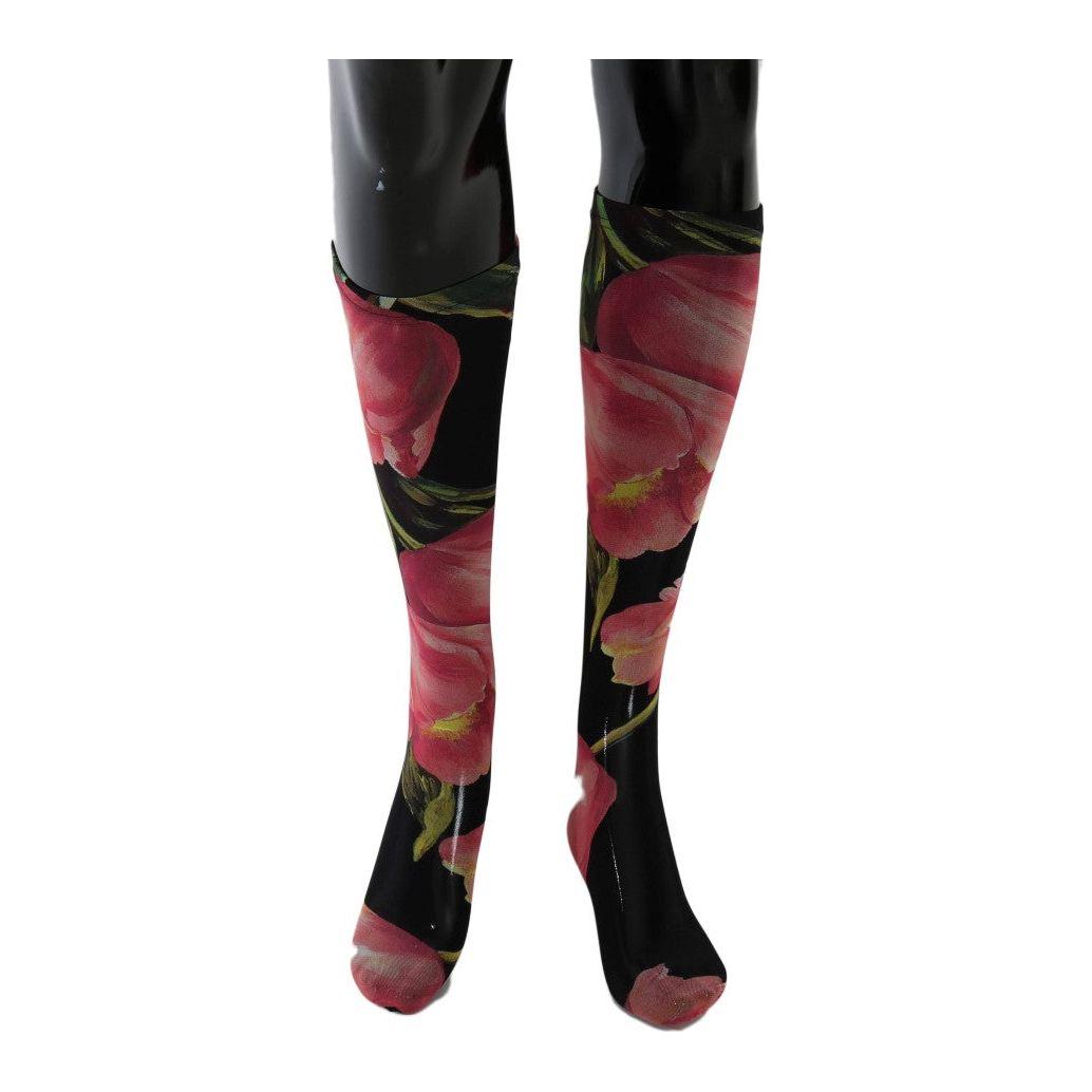 Dolce & Gabbana Floral Nylon Stretch Stockings