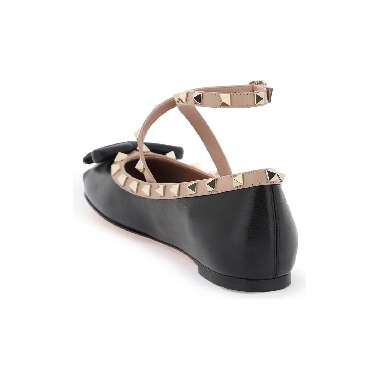 Valentino Garavani silk rockstud ballet flats Flat Shoes Valentino Garavani