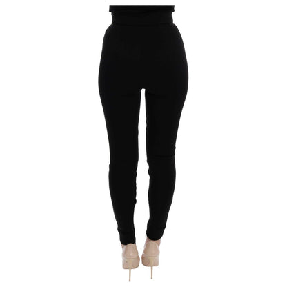 Dolce & Gabbana Elegant Black High Waist Stretch Tights Dolce & Gabbana