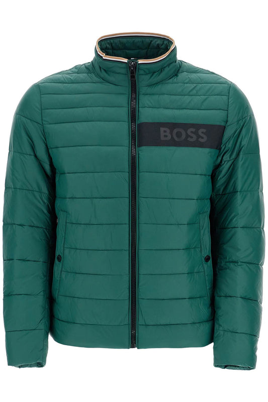 Boss green down jacket with high collar regular fit and zip Jackets Boss