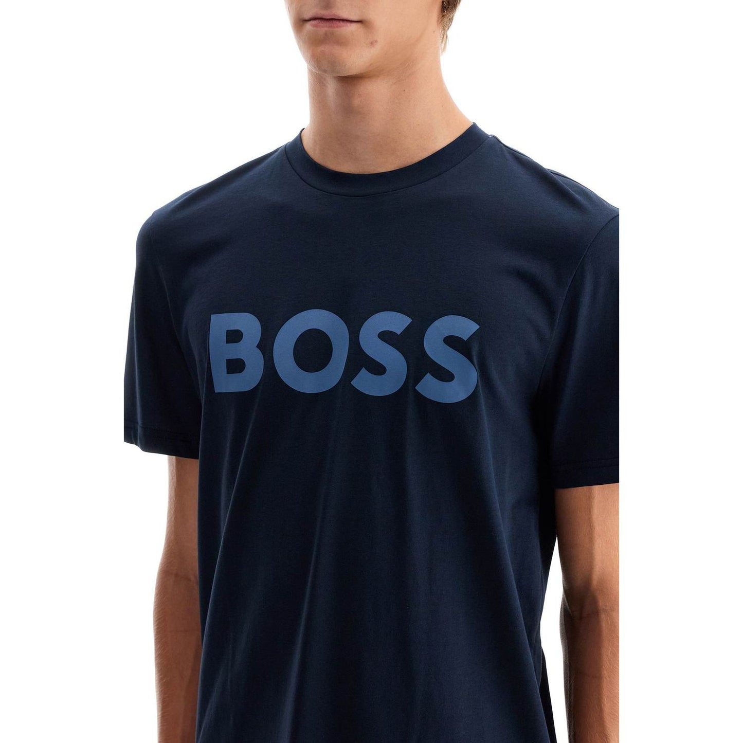 Boss logo print t-shirt Topwear Boss