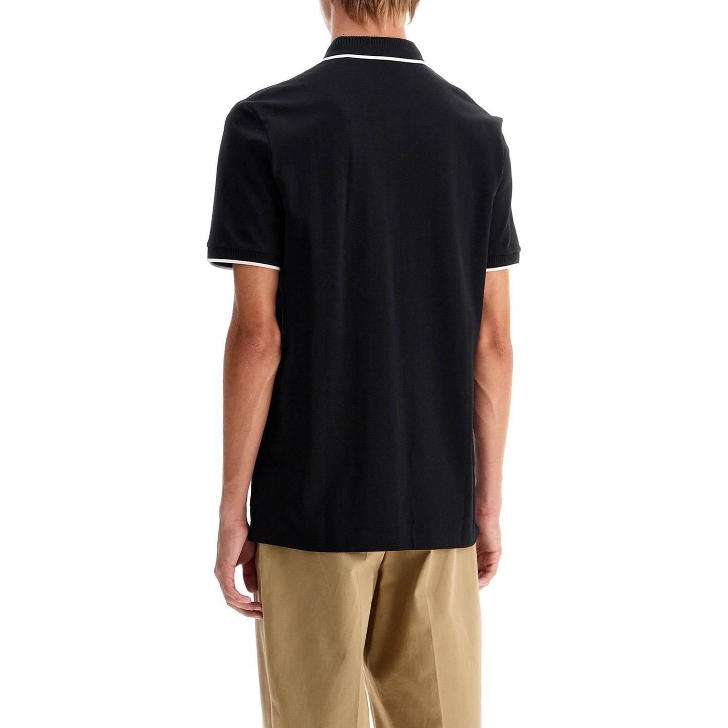 Hugo polo shirt with contrasting finishing details Topwear Hugo