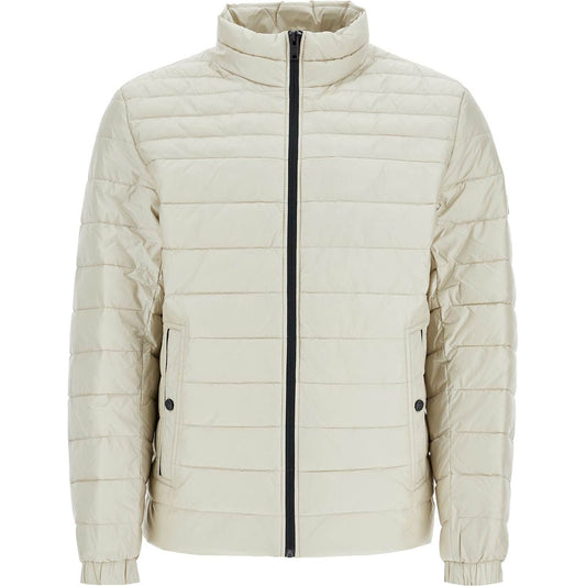 Boss light beige quilted jacket with zip Vests Boss