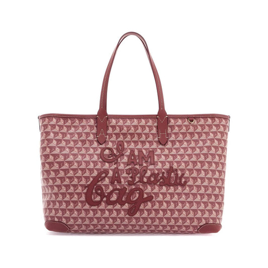 Anya Hindmarch i am a plastic bag zipped motif tote bag Shopper Anya Hindmarch