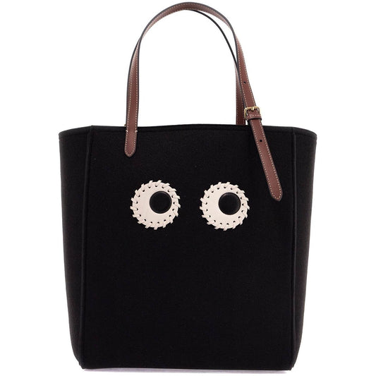 Anya Hindmarch small felt mini tote bag with eye design*** Shopper Anya Hindmarch