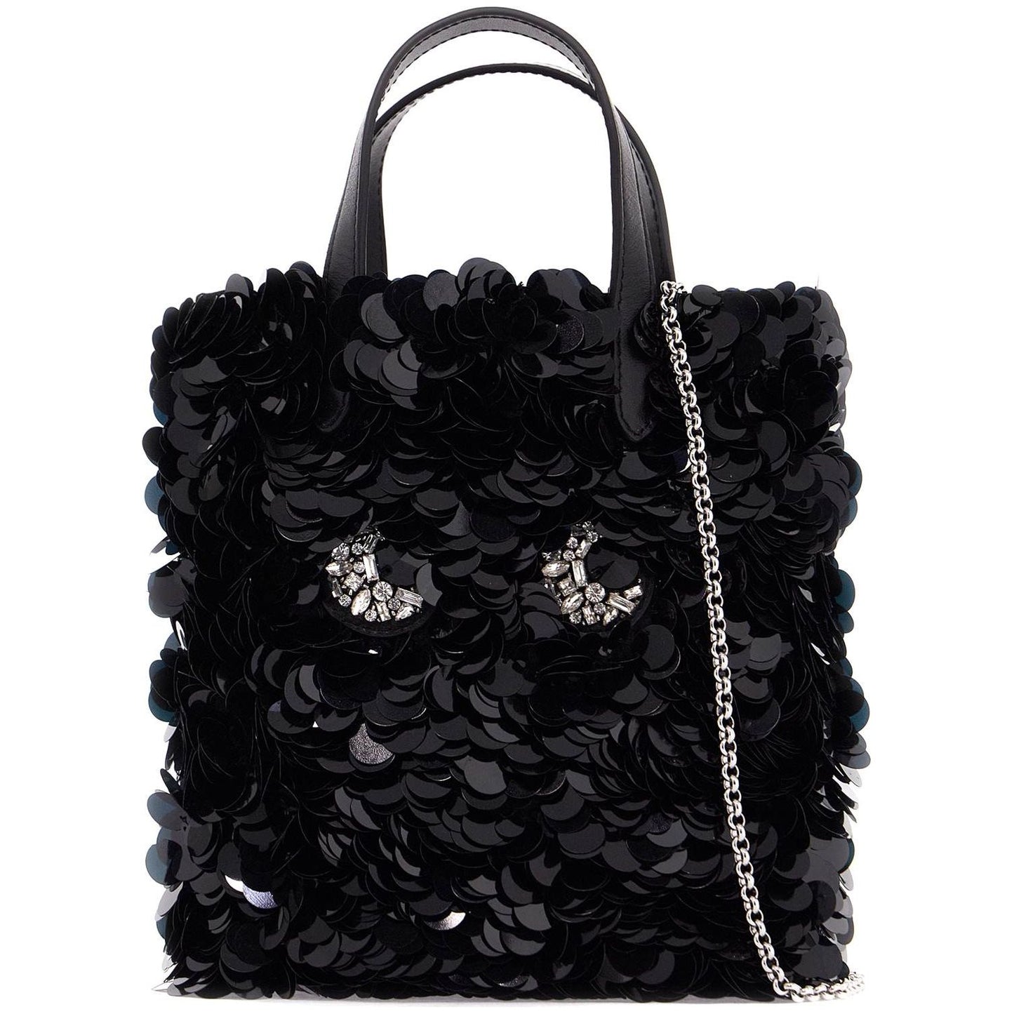 Anya Hindmarch mini tote bag with sequin eyes design in Shopper Anya Hindmarch