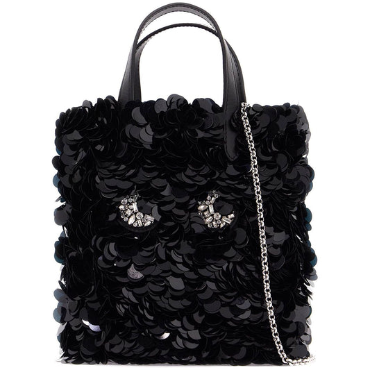 Anya Hindmarch mini tote bag with sequin eyes design in