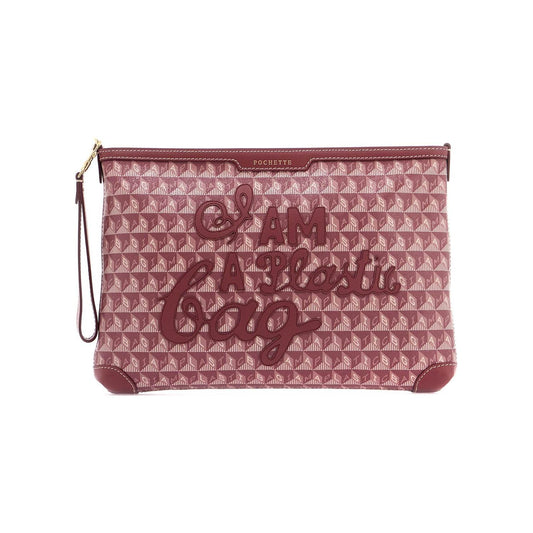 Anya Hindmarch "clutch bag with plastic bag motif Clutches Anya Hindmarch