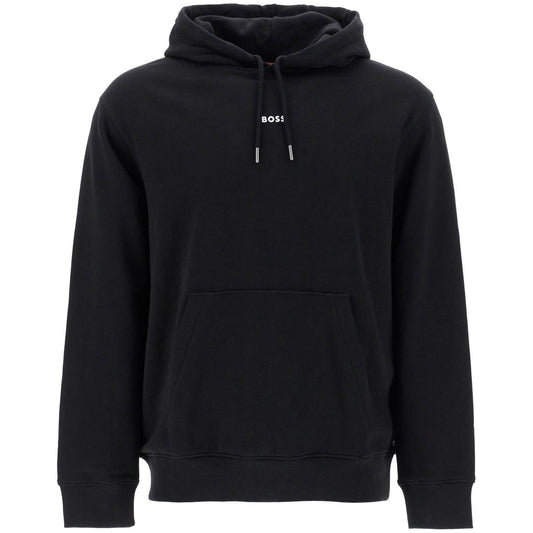 Boss hooded sweatshirt with graphic print Topwear Boss