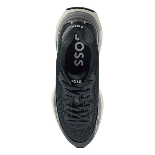 Boss sneakers void_runn_ltny dark blue mix materials rubber sole Sneakers Boss