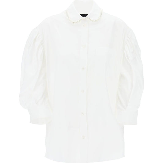 Simone Rocha puff sleeve shirt with embellishment Topwear Simone Rocha