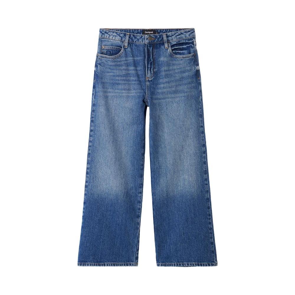 Desigual Blue Cotton Jeans & Pant Desigual