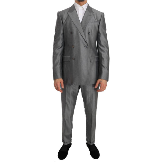 Dolce & Gabbana Elegant Black Double-Breasted Suit Suit Dolce & Gabbana