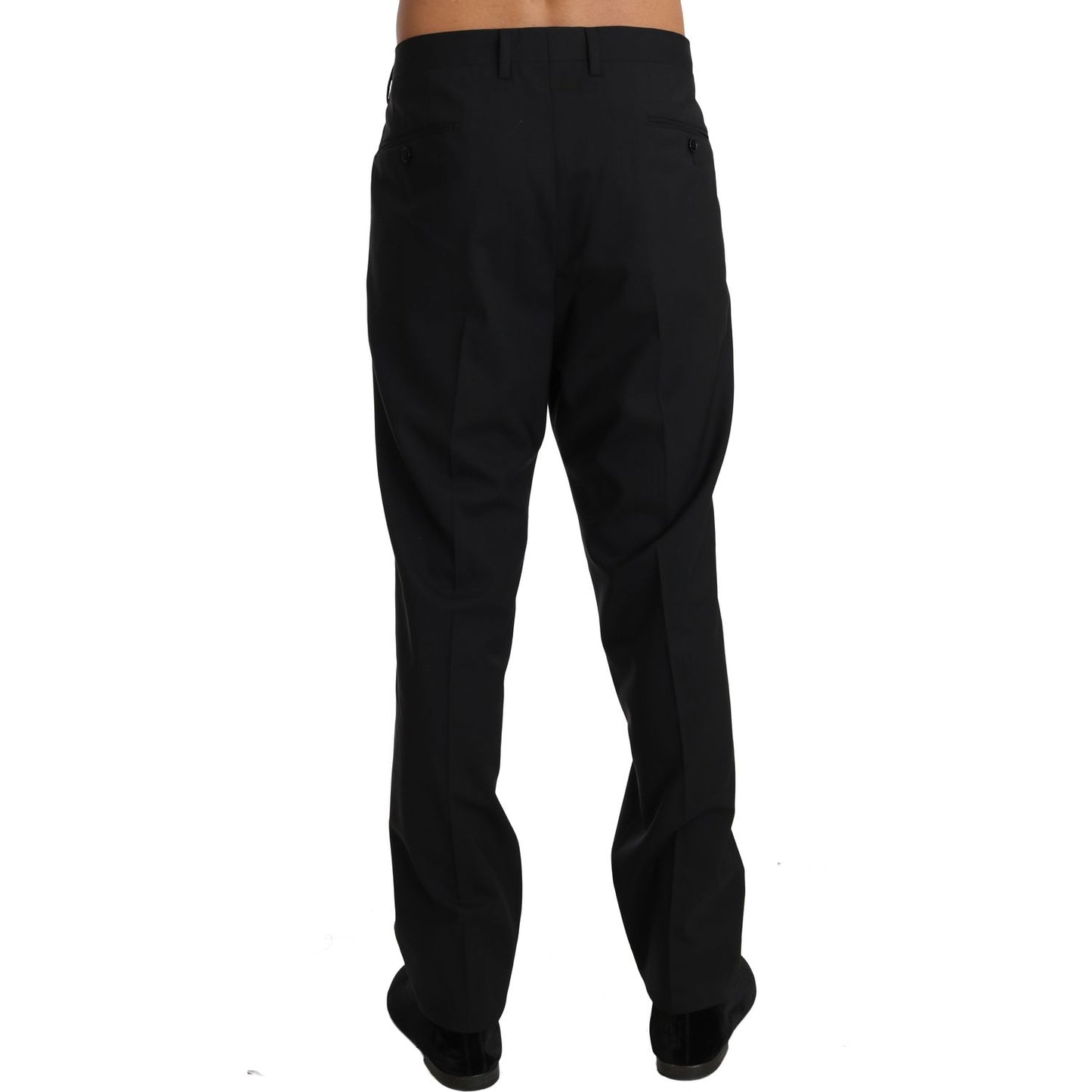 Dolce & Gabbana Elegant Black Wool Dress Pants Jeans & Pants Dolce & Gabbana