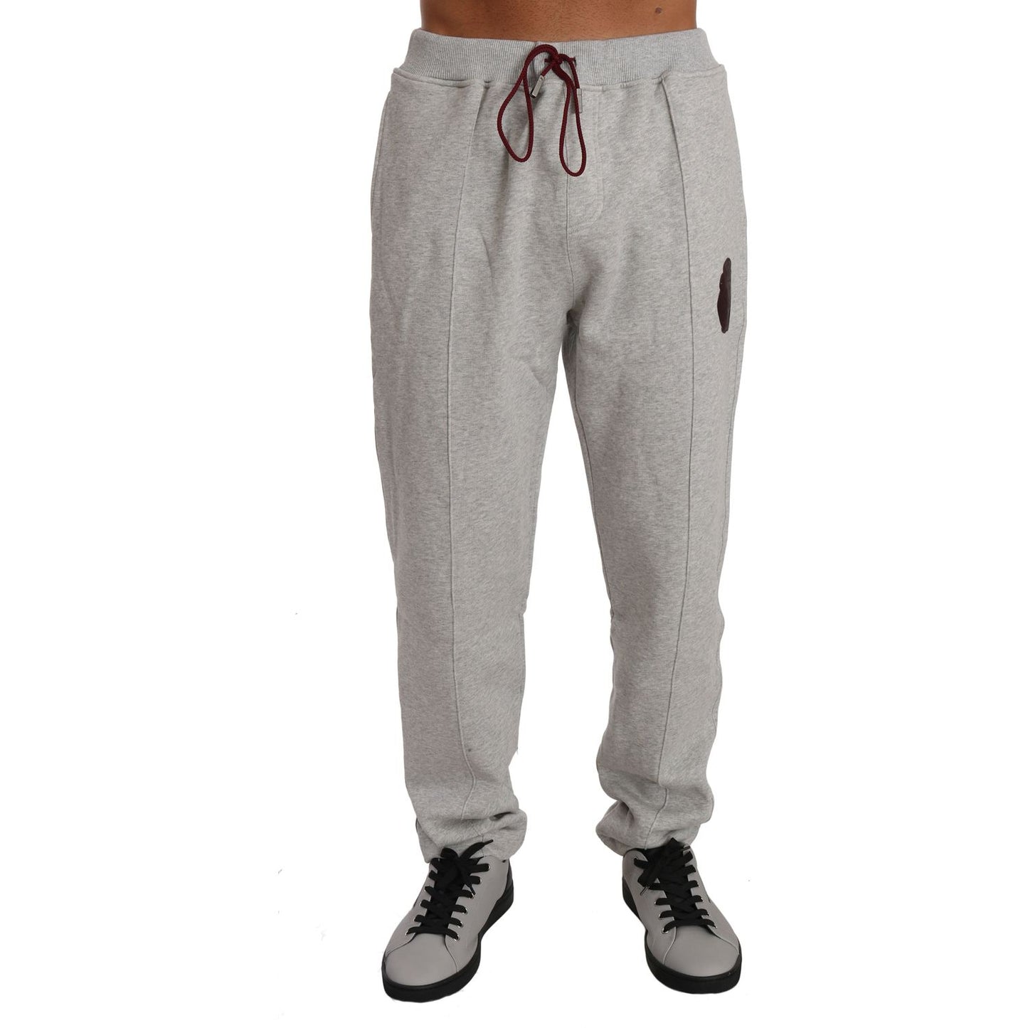 Billionaire Italian Couture Elegant Gray Hooded Sweatsuit Ensemble Billionaire Italian Couture