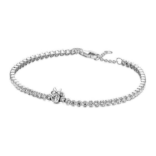 PANDORA JEWELS Mod. SPARKLING MINNIE TENNIS - Size 18 ***SPECIAL PRICE**** DESIGNER FASHION JEWELLERY PANDORA