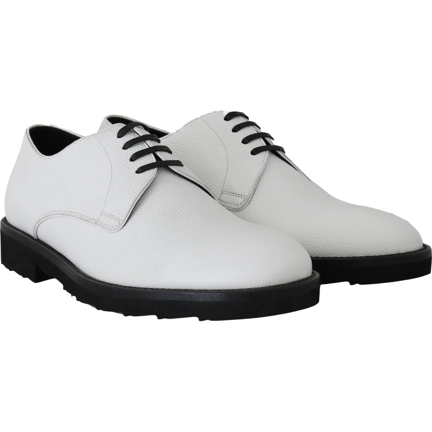 Dolce & Gabbana Elegant White Formal Leather Shoes Dolce & Gabbana