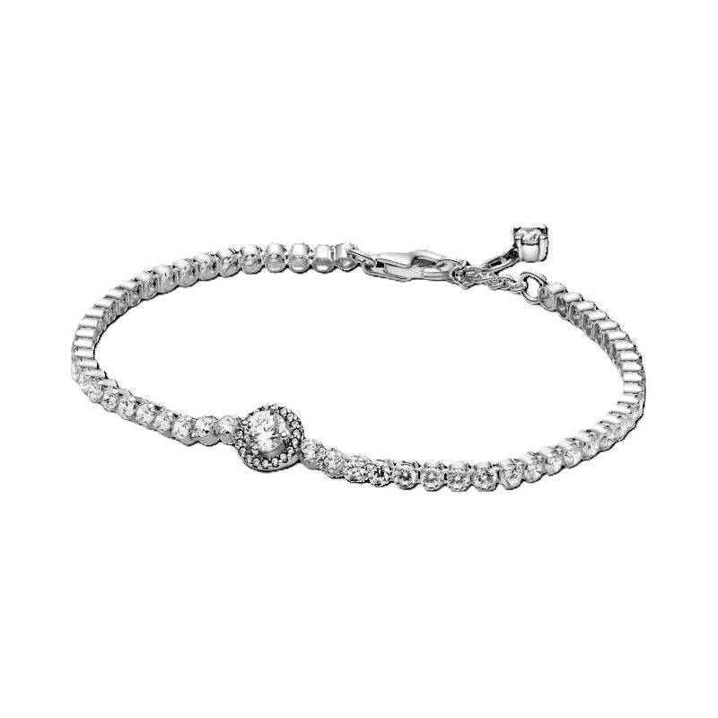 PANDORA JEWELS Mod. SPARKLING HALO TENNIS - Size 18 DESIGNER FASHION JEWELLERY PANDORA