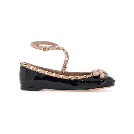 Valentino Garavani 'rockstud patent leather ball Flat Shoes Valentino Garavani