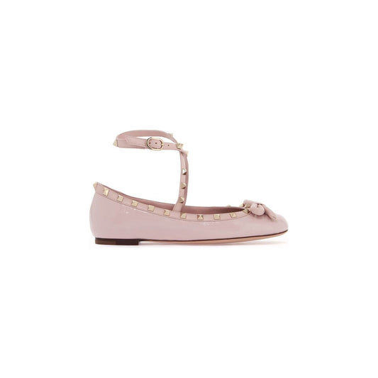 Valentino Garavani patent leather Rockstud ballerina flats Flat Shoes Valentino Garavani