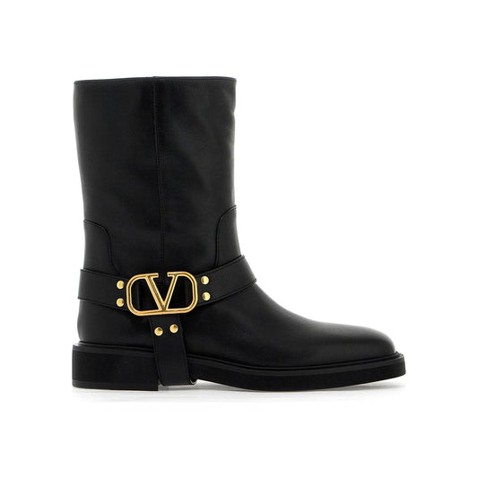 Valentino Garavani vlogo signature leather biker boots