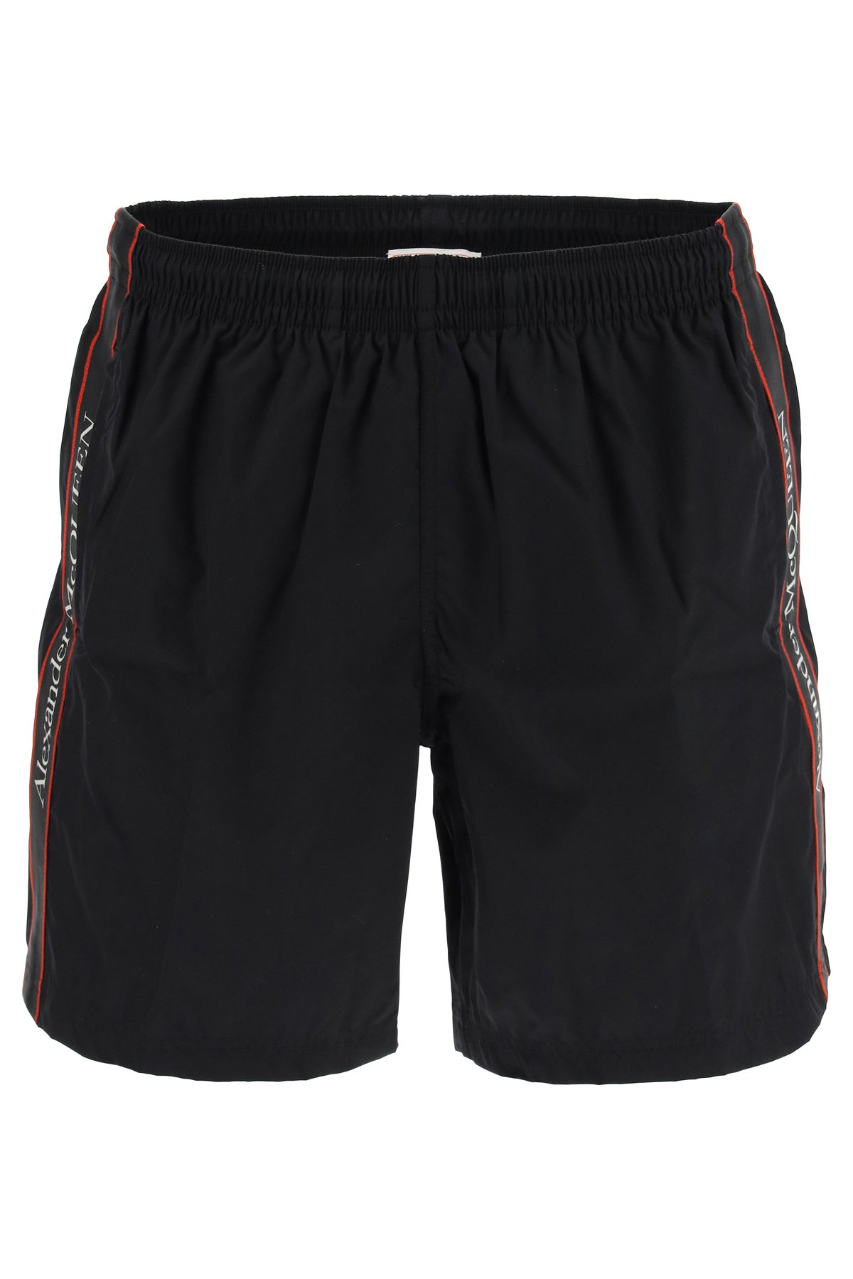 Alexander Mcqueen swimtrunks with logo selvedge