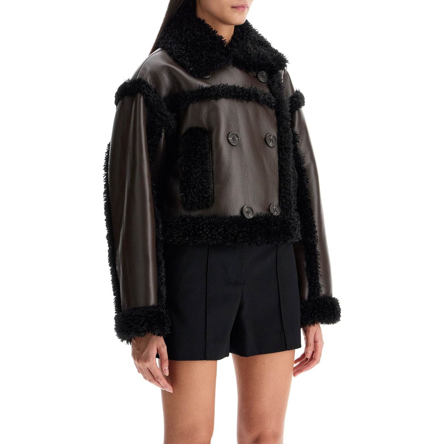 Stand Studio 'cropped faux leather jacket kristy Jackets Stand Studio