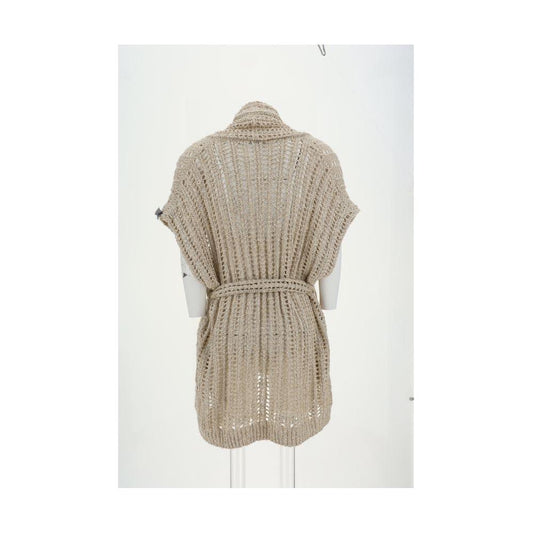 Brunello Cucinelli Perforated Cardigan with sequins Brunello Cucinelli