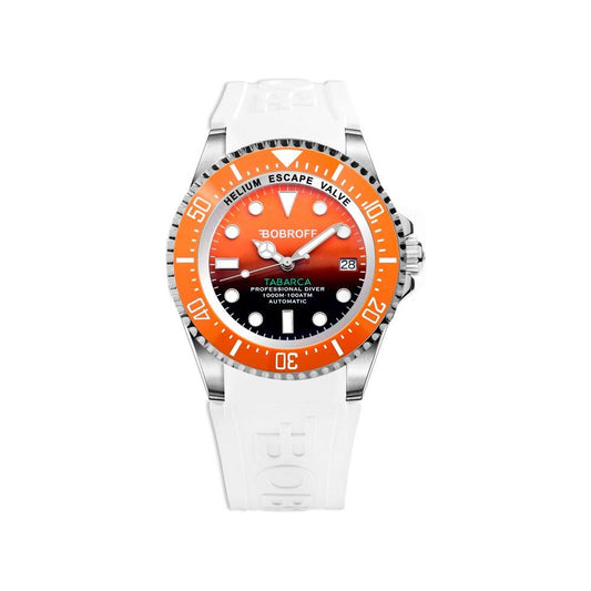 Bobroff White Rubber Watch Bobroff