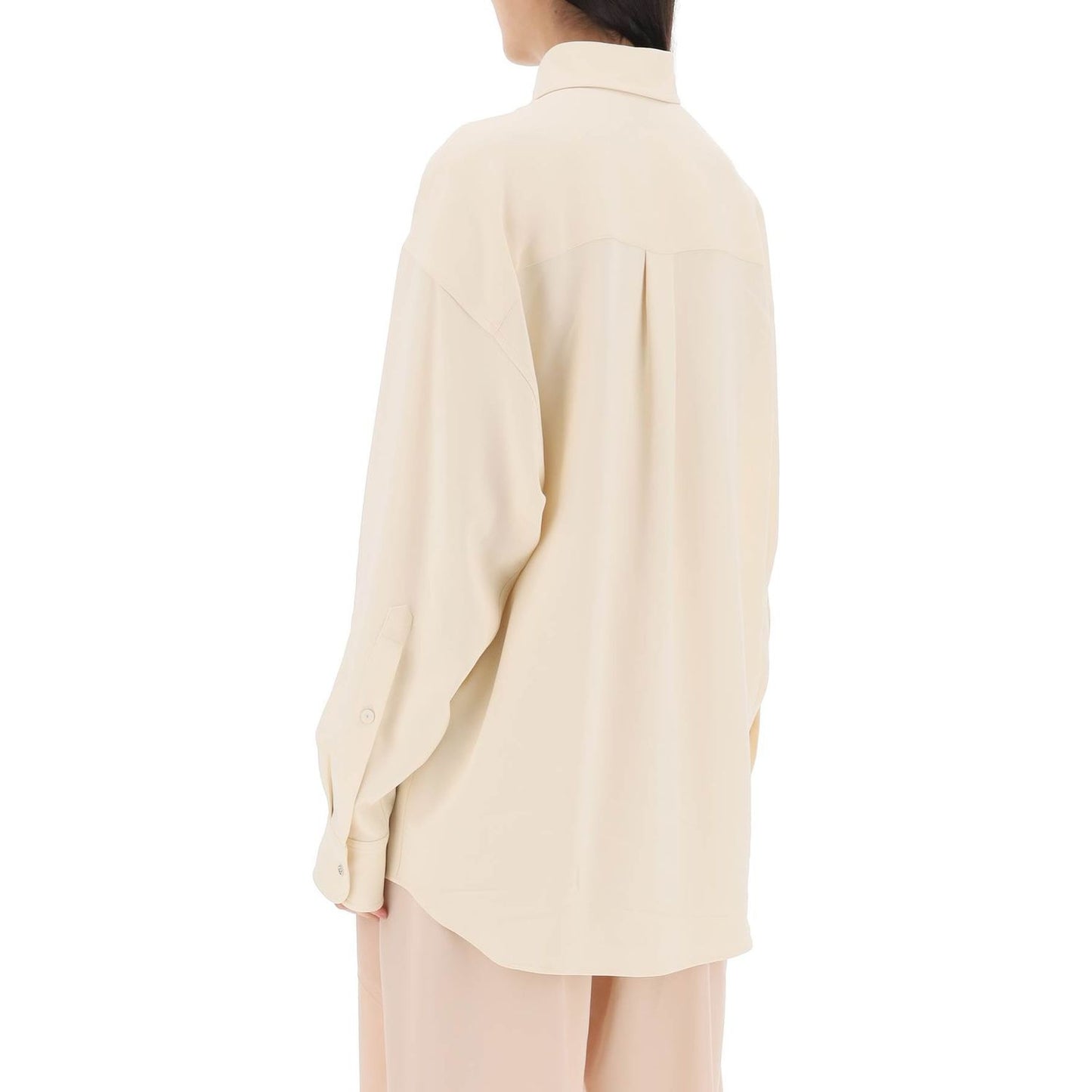 Stella McCartney oversized shirt in crepe jersey Topwear Stella McCartney