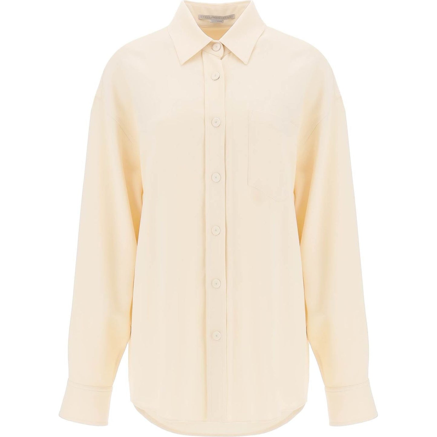 Stella McCartney oversized shirt in crepe jersey Topwear Stella McCartney