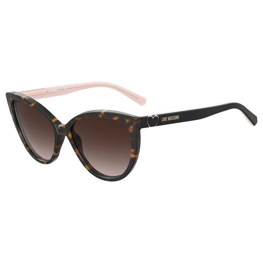 Love Moschino Brown Acetate Sunglasses Love Moschino