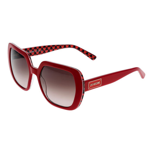 Red Women Sunglasses Love Moschino