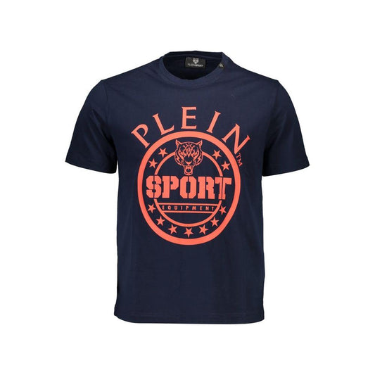 Plein Sport Blue Cotton Men T-Shirt