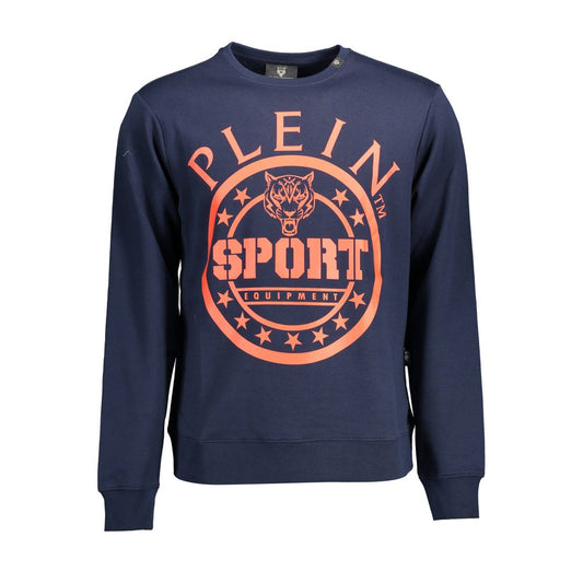 Plein Sport Blue Cotton Men Sweater Plein Sport