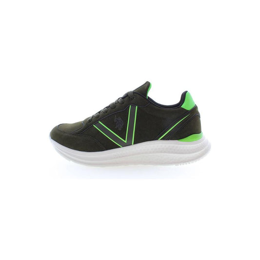 U.S. POLO ASSN. Green Polyester Men Sneaker U.S. POLO ASSN.