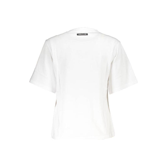 Cavalli Class White Cotton Women T-Shirt Cavalli Class