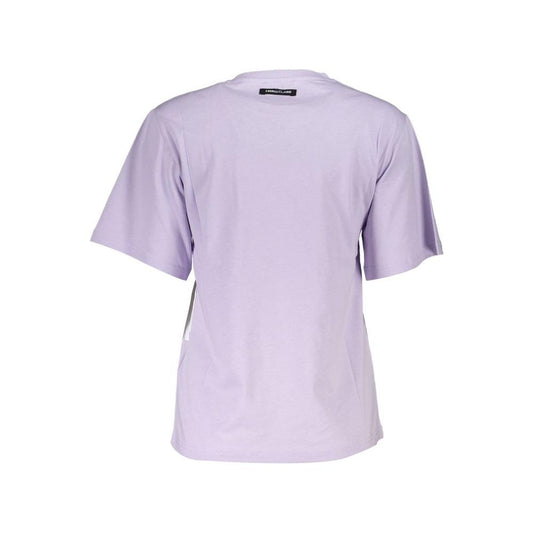 Cavalli Class Purple Cotton Women T-Shirt Cavalli Class