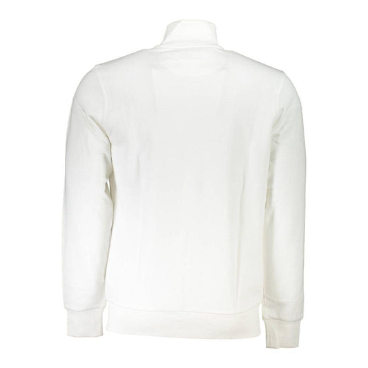 La Martina White Cotton Men Sweater La Martina