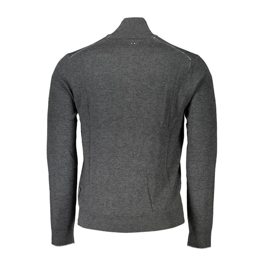 Napapijri Gray Fabric Men Sweater Napapijri