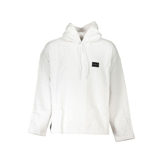 Calvin Klein Eco-Chic White Hooded Sweatshirt Calvin Klein