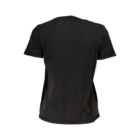 Desigual Elegant Crew Neck Tee with Contrast Details Desigual