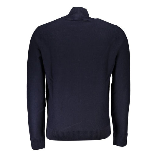 Hugo Boss Blue Wool Men Sweater Hugo Boss