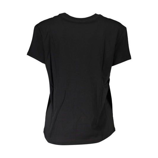 Patrizia Pepe Black Cotton Tops & T-Shirt Patrizia Pepe