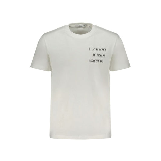 Calvin Klein White Cotton T-Shirt Calvin Klein