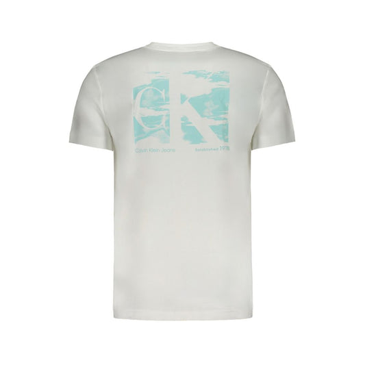 Calvin Klein White Cotton T-Shirt Calvin Klein