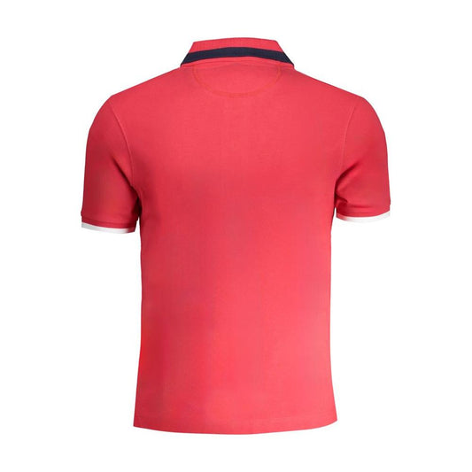 La Martina Red Cotton Polo Shirt La Martina