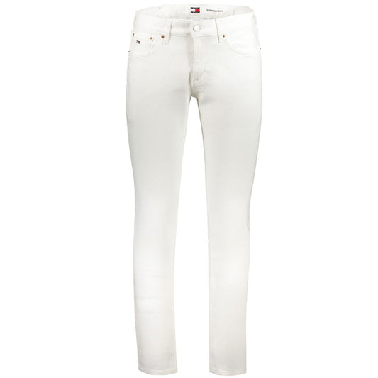 Tommy Hilfiger White Cotton Jeans & Pant Tommy Hilfiger