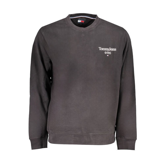 Tommy Hilfiger Black Cotton Sweater Tommy Hilfiger